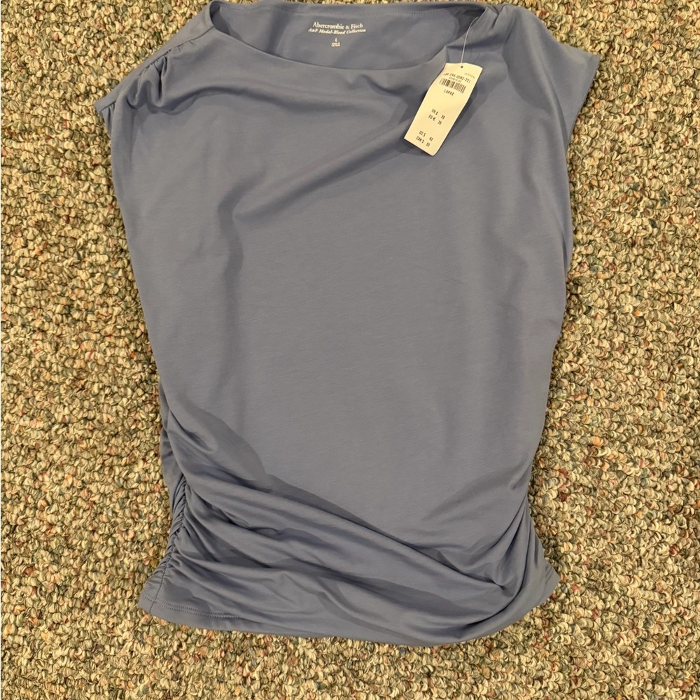 NWT Abercrombie & Fitch Slate Blue Top